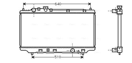 AVA MAZDA Радіатор охолодження 323 C/P/S V 1.3/2.0D 94- AVA COOLING MZ2098