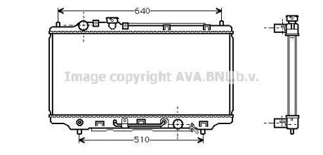 AVA MAZDA Радіатор охолодження 323 C/P/S V 1.5/1.8 94- AVA COOLING MZ2100