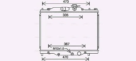 Радіатор, Система охолодження двигуна AVA COOLING MZ2291