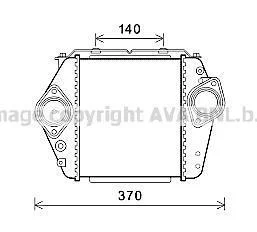AVA MAZDA Інтеркулер 6 2.0 MZR-CD 07-, 2.2 08- AVA COOLING MZ4244 (фото 1)