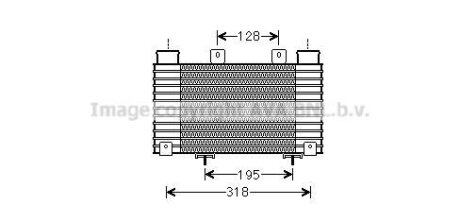 Інтеркулер FORD RANGER MAZDA BT-50 2.5D/3.0D 05.06-12.15 AVA COOLING MZA4250