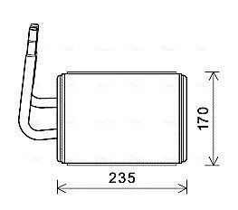 Теплообмінник, система опалення салону CLEVER FIT AVA COOLING MZA6268 (фото 1)