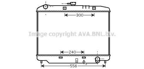 AVA OPEL Радіатор охолодження двиг. MONTEREY A 3.1, 3.2 91-, ISUZU AVA COOLING OL2179
