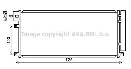 AVA Радіатор кондиціонера OPEL MOKKA (2013) 1.4 ECOTEC AVA COOLING OL5634D