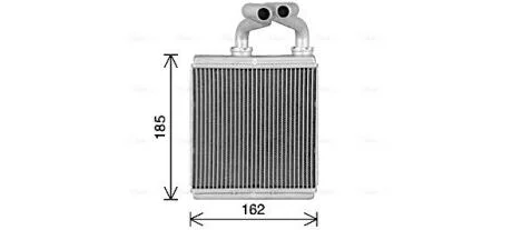 Теплообмінник, система опалення салону CLEVER FIT AVA COOLING OL6718
