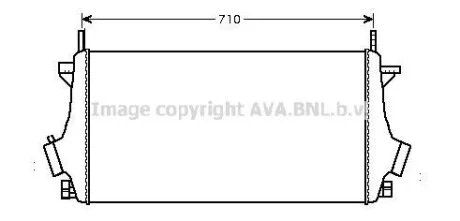 AVA OPEL Інтеркулер Insignia, Saab 9-5, Chevrolet Malibu 1.6CDTI/2.0 AVA COOLING OLA4476