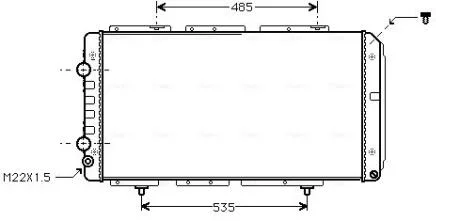 AVA Радіатор охолодження Jumper 1,9D-1,9TD 94- AVA COOLING PE2150