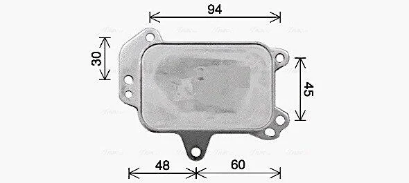 Охолоджувач оливи AVA COOLING PE3424 (фото 1)
