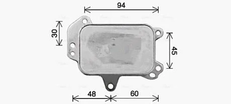 Охолоджувач оливи AVA COOLING PE3424