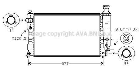 Радiатор AVA COOLING PEA2125