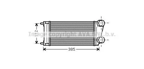 AVA CITROEN Інтеркулер C4 I, Grand Picasso, Peugeot 307 1.6HDI 04- AVA COOLING PEA4299