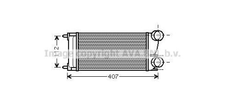 AVA CITROEN Інтеркулер Berlingo 08-, C4 I, Peugeot 308, 3008, 5008, Partner 1.6HDI 07- AVA COOLING PEA4332