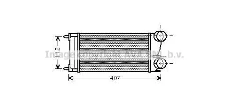 AVA CITROEN Інтеркулер Berlingo 08-, C4 I, Peugeot 308, 3008, 5008, Partner 1.6HDI 07- AVA COOLING PEA4332