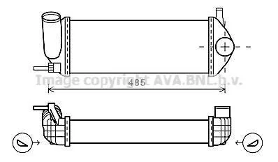 AVA RENAULT Інтеркулер Kangoo 1.5dCi 08- AVA COOLING RTA4484