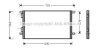 AVA RENAULT Радіатор кондиціонера (конденсер) Laguna I 98- AVA COOLING RTA5253 (фото 1)