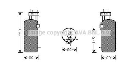 AVA Осушувач кондиціонера RENAULT GRAND SCENIC (2003) 2.0 -/DCI AVA COOLING RTD330