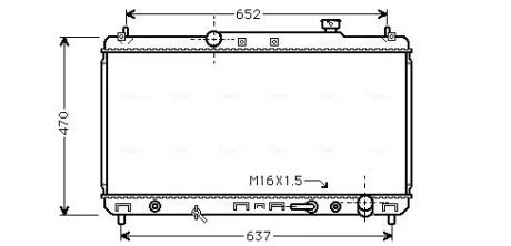 Радіатор охолодження CAMRY 22i AT 96-01(вир-во AVA) AVA COOLING TO2236