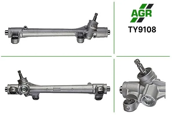 Рейка кермова без г/п Toyota Corolla 1.4 VVT-I, 1.6 VVT-I, 2.0 D-4D, 1.8 VVTL-i TS, 2.0 D-4D, 1.4 D 04-07 AGR TY9108 (фото 1)