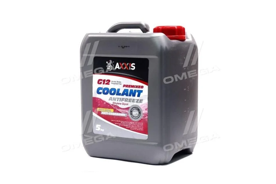 Антифриз RED G12 Сoolant <> (червоний) (Каністра 5кг) AXXIS AX2002 (фото 1)