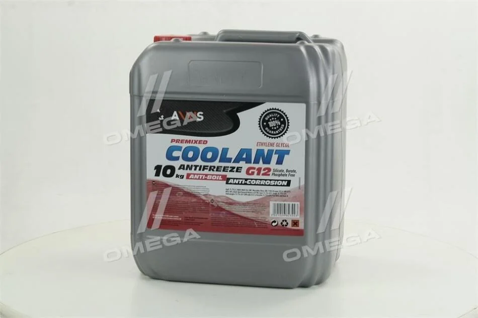 Антифриз RED G12 Сoolant <> (червоний) (Каністра 10кг) AXXIS AX2003 (фото 1)