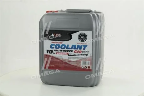 Антифриз RED G12 Сoolant <> (червоний) (Каністра 10кг) AXXIS AX2003