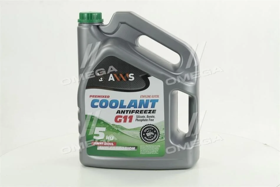 Антифриз GREEN G11 Сoolant <> (зелений) (Каністра 5кг) AXXIS AX2005 (фото 1)