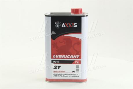 Олива моторна MOTO 2T 10W-40 (Каністра 1л) AXXIS AX-2055