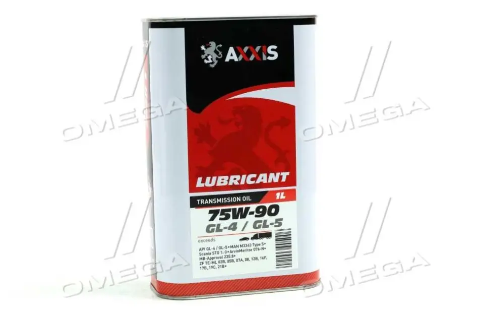 Олива трансміс. 75W-90 GL-4/GL-5 (Каністра 1л) AXXIS AX2060 (фото 1)