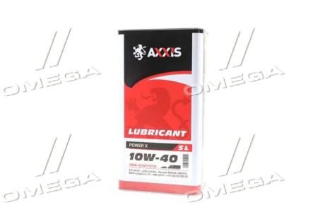 Олива моторн. 10W-40 Power Х (Каністра 5л) AXXIS AX-2177