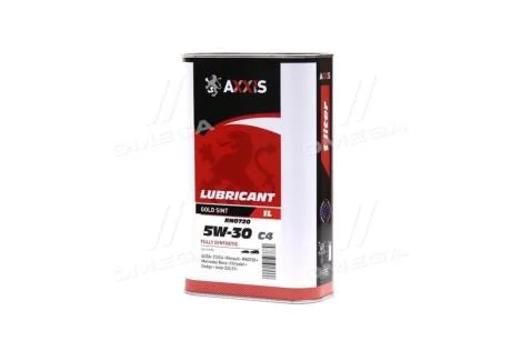 Масло моторн. 5W-30 С4 RN0720 (Каністра 1л) AXXIS AX2188