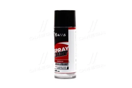 Фарба яскраво-червона (балон 450ml) RAL 3020 <> AXXIS AX917