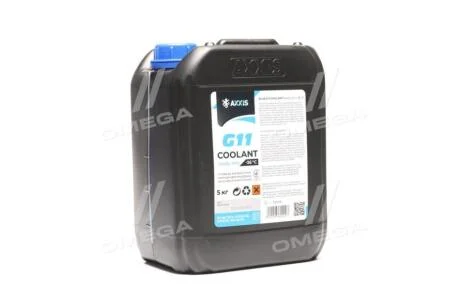 Антифриз BLUE G11 Сoolant Ready-Mix -36°C <> (синій) (Каністра 5кг) AXXIS AXP999G11B RDM5