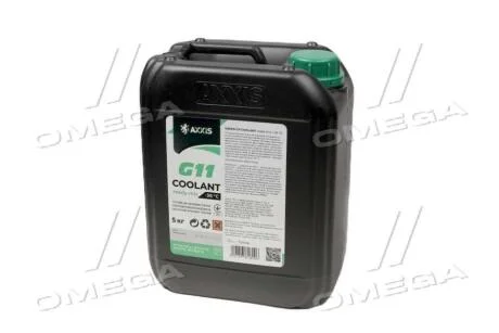 Антифриз GREEN G11 Сoolant Ready-Mix -36°C <> (зелений) (Каністра 5кг) AXXIS AXP999G11GR RDM5