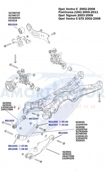 Сайлентблок важеля задньої підвіски внутрішній BELGUM PARTS BG1504 (фото 1)