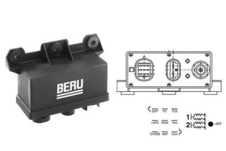 Блок керування, час розжарювання BERU GR067