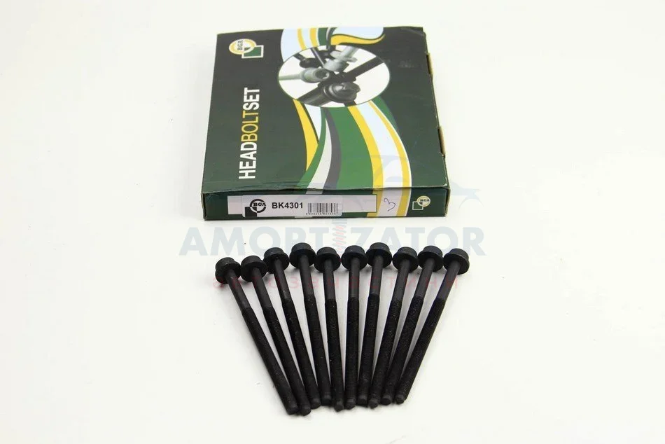 Комплект болтів з головкою системи TORX з чорного металу BGA BK4301 (фото 1)