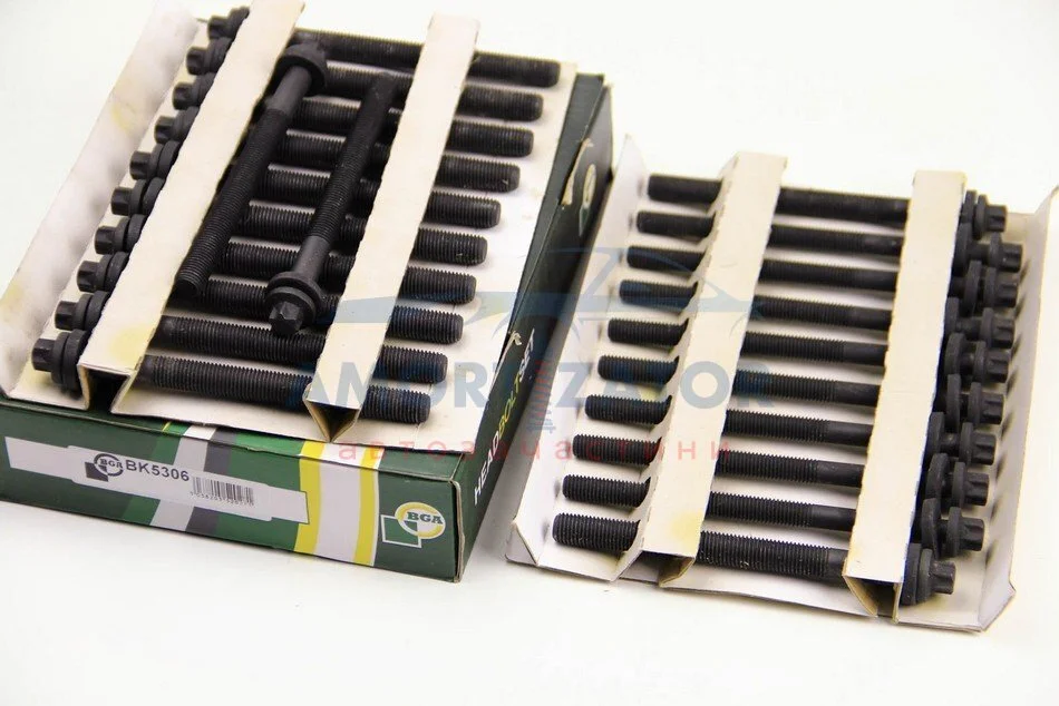 Комплект болтів з головкою системи TORX з чорного металу BGA BK5306 (фото 1)