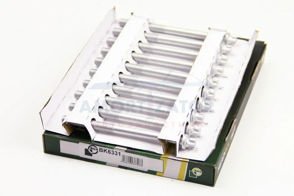 Комплект болтів з головкою системи TORX з чорного металу BGA BK6331 (фото 1)