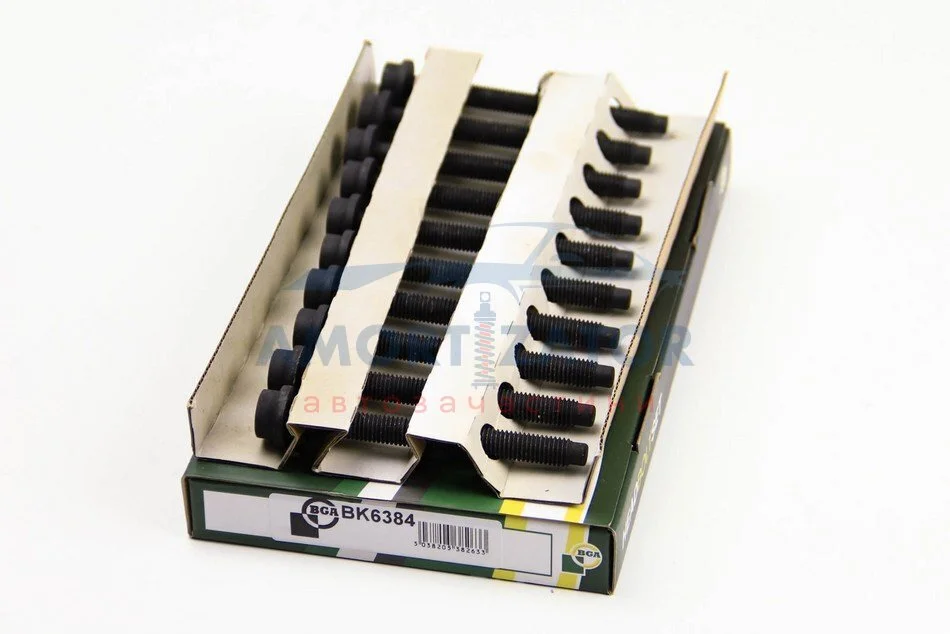 Комплект болтів з головкою системи TORX з чорного металу BGA BK6384 (фото 1)