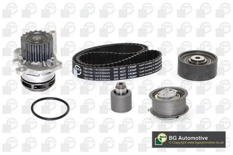 Комплект ГРМ (+помпа) Golf V/Octavia/Audi A3/A6 2.0TDI 03> BGA TB0130CPK
