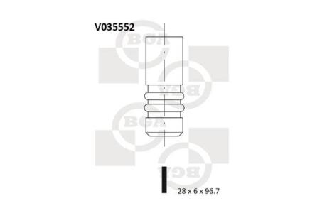 Клапан двигуна BGA V035552