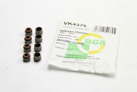 Комплект ущільнень, шток клапана BGA VK4376