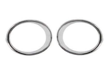 Рамка галогена передн лів/прав (комплект, хром) RENAULT KADJAR 06.15-10.18 BLIC 6502076090915P