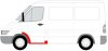 Поріг передн Лів (з ремонтною частиною крила і стійки) MERCEDES SPRINTER 901, 902, 903, 904, 905 VW LT II 01.95-07.06 BLIC 6505063546051P (фото 2)