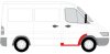 Поріг передн Прав (з ремонтною частиною крила і стійки) MERCEDES SPRINTER 901, 902, 903, 904, 905 VW LT II 01.95-07.06 BLIC 6505063546052P (фото 2)