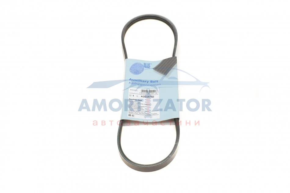Ремінь поліклиновий BLUE PRINT AD03R750 (фото 1)