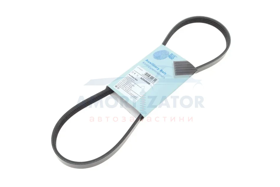Ремінь генератора поліклиновий BLUE PRINT AD04R865 (фото 1)