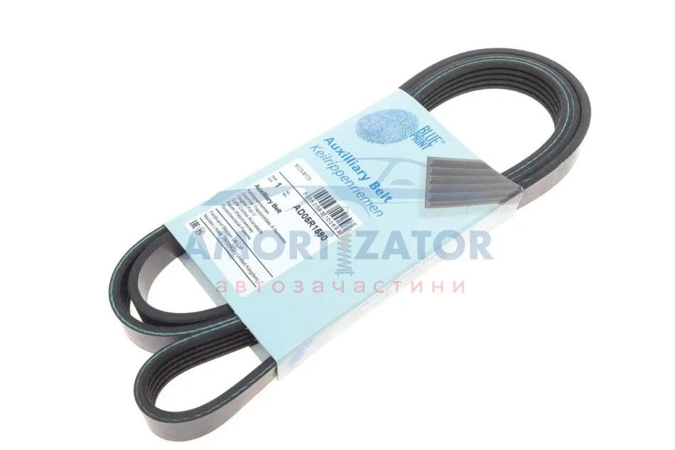 Ремінь генератора поліклиновий BLUE PRINT AD05R1590 (фото 1)