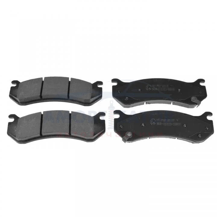 Комплект гальмівних колодок задн, CADILLAC ESCALADE CHEVROLET ASTRO, AVALANCHE, AVALANCHE 1500, SILVERADO 1500, TAHOE GMC YUKON HUMMER H2, HUMMER H2, HUMMER H2 SUT 4.3-8.1 10.94- BLUE PRINT ADA104254 (фото 1)