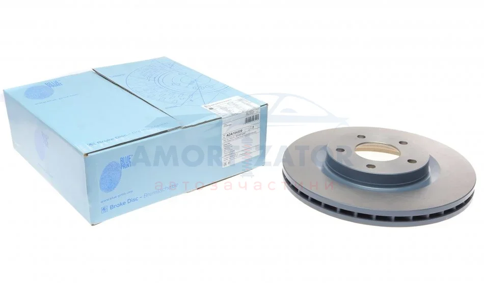 Диск гальмівний(к-т) BLUE PRINT ADA104309 (фото 1)